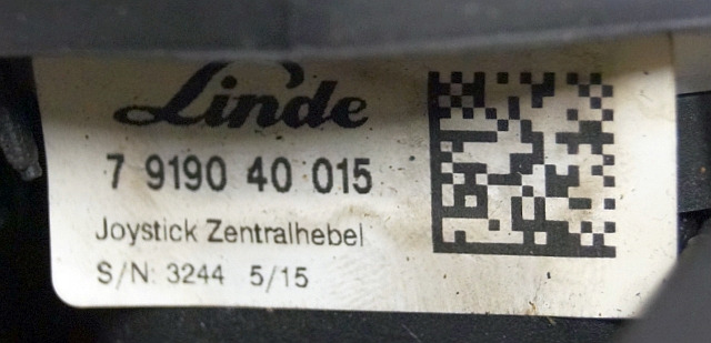 Linde 7919040015 | Joystick sn. 3244 - Električni sustav za Oprema za rukovanje materijalima: slika Linde 7919040015 | Joystick sn. 3244 - Električni sustav za Oprema za rukovanje materijalima Linde 7919040015 | Joystick sn. 3244 - Električni sustav za Oprema za rukovanje materijalima: slika Linde 7919040015 | Joystick sn. 3244 - Električni sustav za Oprema za rukovanje materijalima