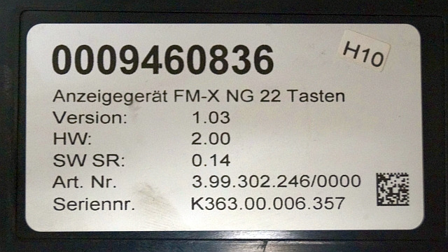 Still 0009460836 | Display V1.03 HW 2.00 Sw. 0.14 399302246/0000 sn K363.00.006 - Ploča s instrumentima za Oprema za rukovanje materijalima: slika Still 0009460836 | Display V1.03 HW 2.00 Sw. 0.14 399302246/0000 sn K363.00.006 - Ploča s instrumentima za Oprema za rukovanje materijalima Still 0009460836 | Display V1.03 HW 2.00 Sw. 0.14 399302246/0000 sn K363.00.006 - Ploča s instrumentima za Oprema za rukovanje materijalima: slika Still 0009460836 | Display V1.03 HW 2.00 Sw. 0.14 399302246/0000 sn K363.00.006 - Ploča s instrumentima za Oprema za rukovanje materijalima