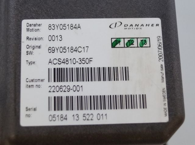 Toyota/BT 220629-001 | Danaher motion AC Superdrive motor controller 83Y05184A A - Upravljačka jedinica (ECU) za Oprema za rukovanje materijalima: slika Toyota/BT 220629-001 | Danaher motion AC Superdrive motor controller 83Y05184A A - Upravljačka jedinica (ECU) za Oprema za rukovanje materijalima Toyota/BT 220629-001 | Danaher motion AC Superdrive motor controller 83Y05184A A - Upravljačka jedinica (ECU) za Oprema za rukovanje materijalima: slika Toyota/BT 220629-001 | Danaher motion AC Superdrive motor controller 83Y05184A A - Upravljačka jedinica (ECU) za Oprema za rukovanje materijalima