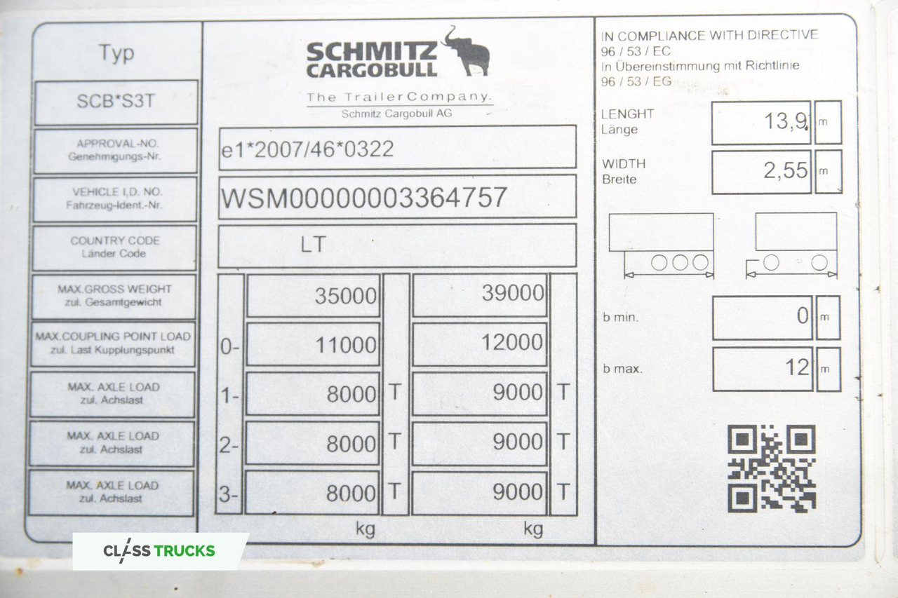 Poluprikolica s ceradom Schmitz Cargobull SCS24/L Varios: slika Poluprikolica s ceradom Schmitz Cargobull SCS24/L Varios