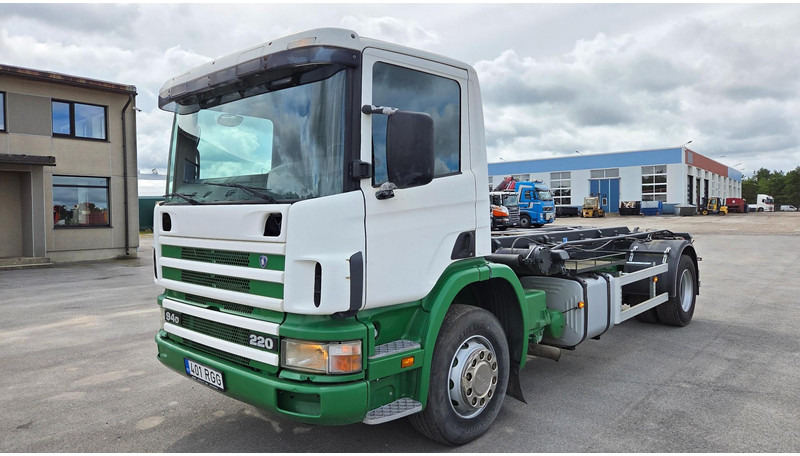 Scania P94 4X2 220 - Kamion s kabelskim sustavom: slika Scania P94 4X2 220 - Kamion s kabelskim sustavom Scania P94 4X2 220 - Kamion s kabelskim sustavom: slika Scania P94 4X2 220 - Kamion s kabelskim sustavom