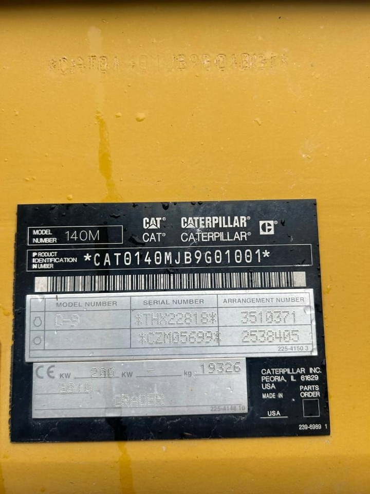 CAT 140 M (CE + EPA / On Transport / Includes Ripper) - Grejder: slika CAT 140 M (CE + EPA / On Transport / Includes Ripper) - Grejder CAT 140 M (CE + EPA / On Transport / Includes Ripper) - Grejder: slika CAT 140 M (CE + EPA / On Transport / Includes Ripper) - Grejder