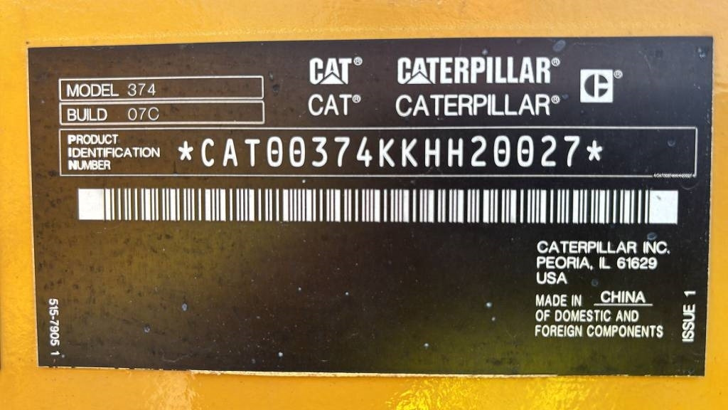CAT 374 - Bager gusjeničar: slika CAT 374 - Bager gusjeničar CAT 374 - Bager gusjeničar: slika CAT 374 - Bager gusjeničar