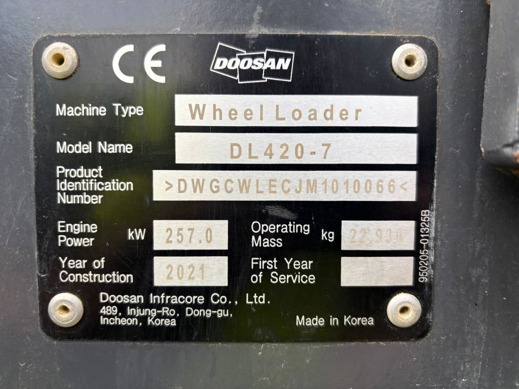 Doosan DL 420-7 (CDC / Under Preparation) - Utovarivač na kotačima: slika Doosan DL 420-7 (CDC / Under Preparation) - Utovarivač na kotačima Doosan DL 420-7 (CDC / Under Preparation) - Utovarivač na kotačima: slika Doosan DL 420-7 (CDC / Under Preparation) - Utovarivač na kotačima
