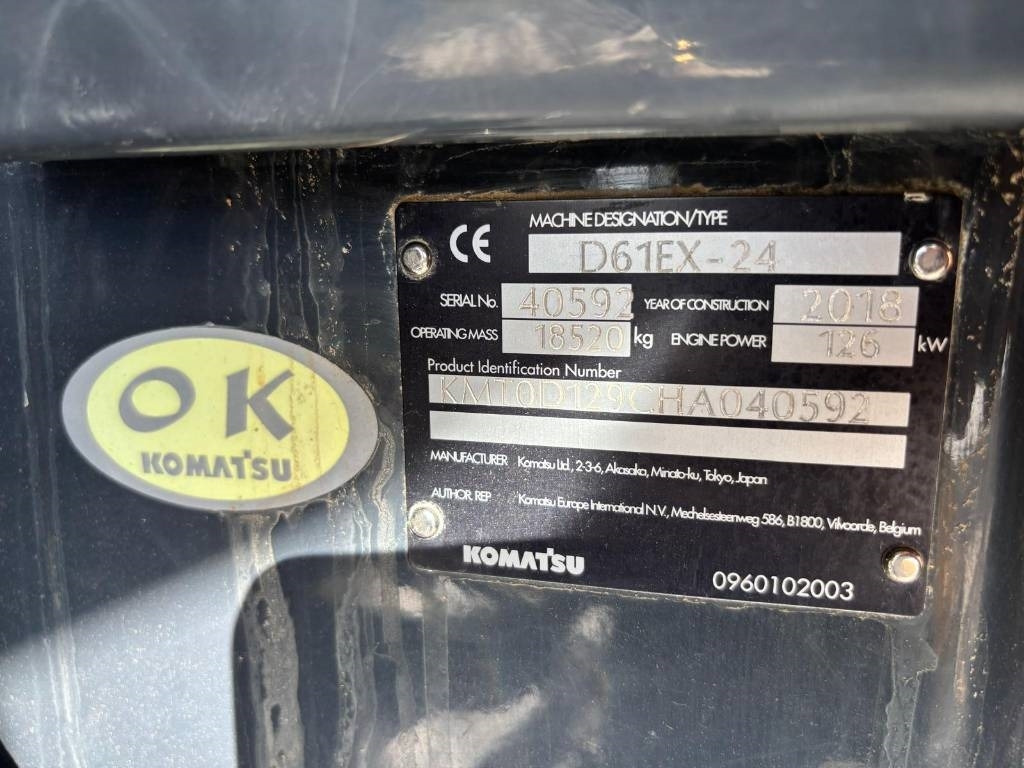 Buldožer Komatsu D 61 EX-24 (GPS Prepared): slika Buldožer Komatsu D 61 EX-24 (GPS Prepared)
