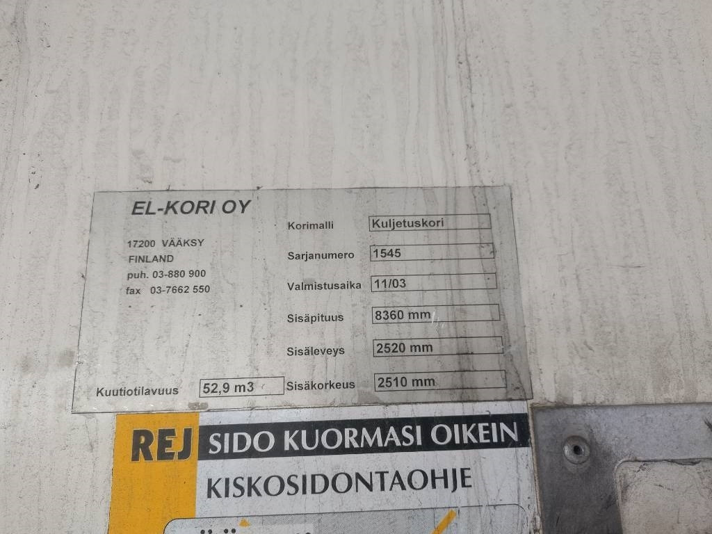 Kamion sandučar Volvo FM9 4x2 8,40m pitkä kylkiaukeava kori: slika Kamion sandučar Volvo FM9 4x2 8,40m pitkä kylkiaukeava kori