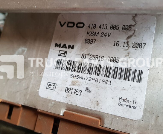MAN TGX, TGS, TGA, TGL, TGM KSM control unit, VDO, 410413005005, 812 control unit - Upravljačka jedinica (ECU) za Kamion: slika MAN TGX, TGS, TGA, TGL, TGM KSM control unit, VDO, 410413005005, 812 control unit - Upravljačka jedinica (ECU) za Kamion MAN TGX, TGS, TGA, TGL, TGM KSM control unit, VDO, 410413005005, 812 control unit - Upravljačka jedinica (ECU) za Kamion: slika MAN TGX, TGS, TGA, TGL, TGM KSM control unit, VDO, 410413005005, 812 control unit - Upravljačka jedinica (ECU) za Kamion