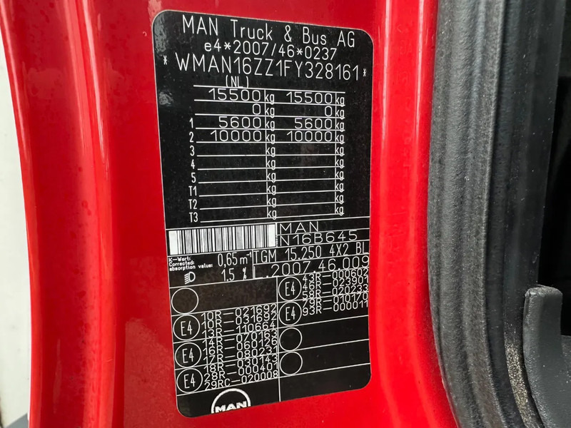 Kamion sandučar MAN TGM 15.250 / NL TRUCK / EURO 6 / NEW TYRES / NEW TACHO!! / BOX + LOADLIFT 2t: slika Kamion sandučar MAN TGM 15.250 / NL TRUCK / EURO 6 / NEW TYRES / NEW TACHO!! / BOX + LOADLIFT 2t