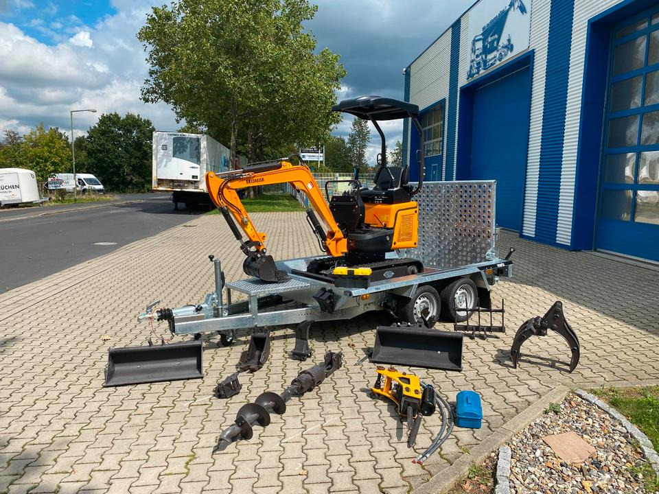 Minibagger BK1300JSR + Anhänger + Zubehör *INKL.19% MWST*BERGER KRAUS*KUBOTA*JOYSTICK*SCHENKWARM*SOFORT!* - Mini bager, Prikolica: slika Minibagger BK1300JSR + Anhänger + Zubehör *INKL.19% MWST*BERGER KRAUS*KUBOTA*JOYSTICK*SCHENKWARM*SOFORT!* - Mini bager, Prikolica Minibagger BK1300JSR + Anhänger + Zubehör *INKL.19% MWST*BERGER KRAUS*KUBOTA*JOYSTICK*SCHENKWARM*SOFORT!* - Mini bager, Prikolica: slika Minibagger BK1300JSR + Anhänger + Zubehör *INKL.19% MWST*BERGER KRAUS*KUBOTA*JOYSTICK*SCHENKWARM*SOFORT!* - Mini bager, Prikolica