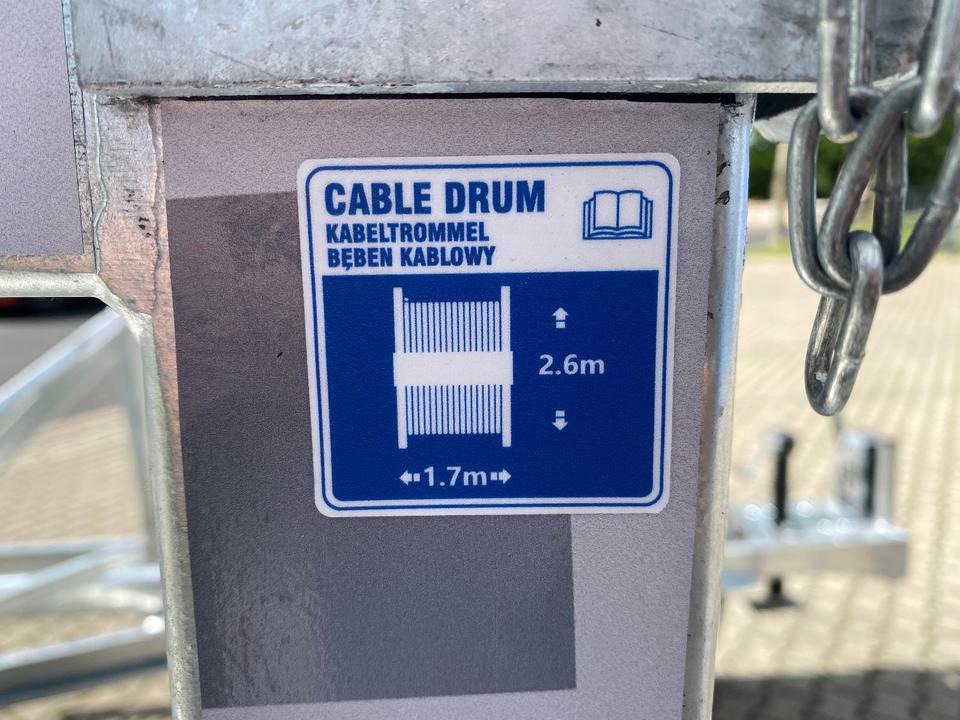 Prikolica za kablove TA-NO Kabeltrommel-Anhänger 3500KG E-Winde * INKL.19% MWST* Kabelanhänger Sofort Verfügbar!: slika Prikolica za kablove TA-NO Kabeltrommel-Anhänger 3500KG E-Winde * INKL.19% MWST* Kabelanhänger Sofort Verfügbar!