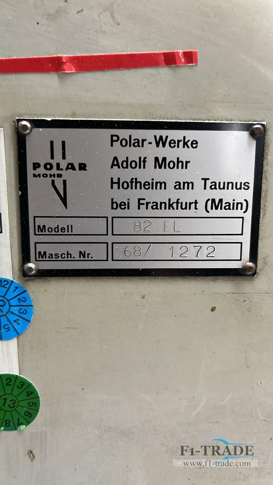 Polar 82 EL - Stroj za rezanje papira: slika Polar 82 EL - Stroj za rezanje papira Polar 82 EL - Stroj za rezanje papira: slika Polar 82 EL - Stroj za rezanje papira