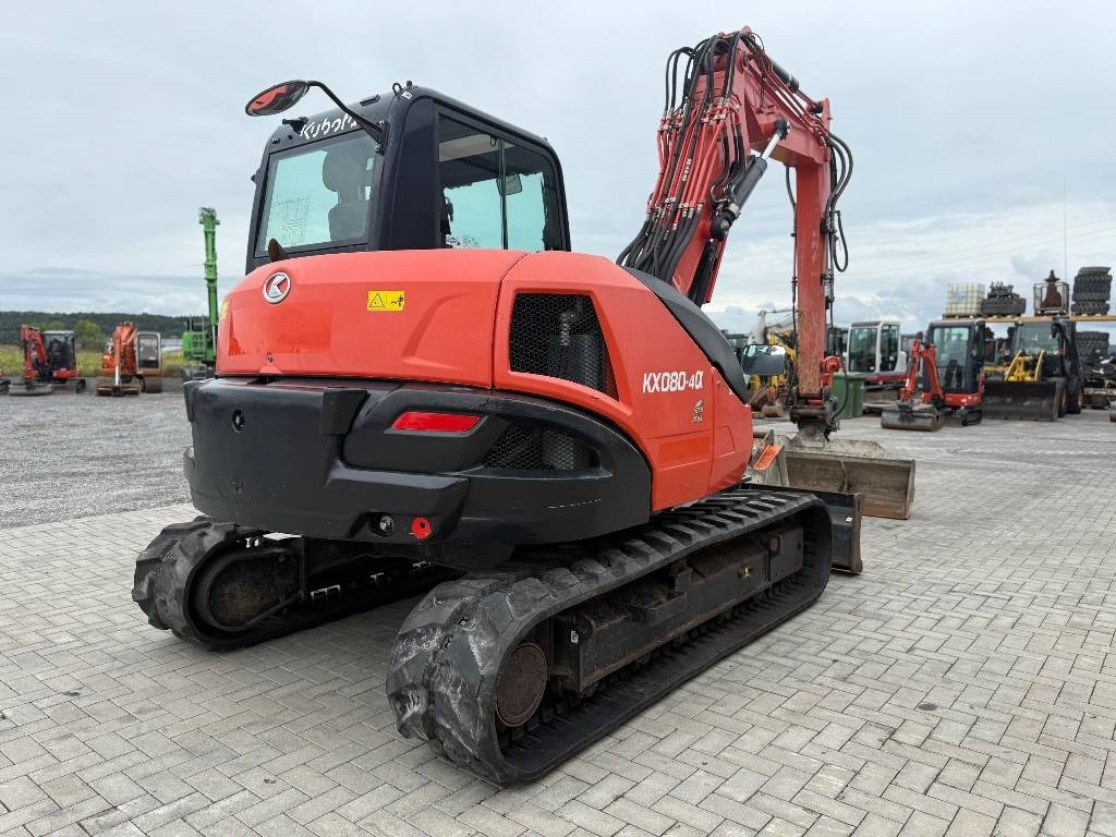 Kubota KX 080-4 - Mini bager: slika Kubota KX 080-4 - Mini bager Kubota KX 080-4 - Mini bager: slika Kubota KX 080-4 - Mini bager
