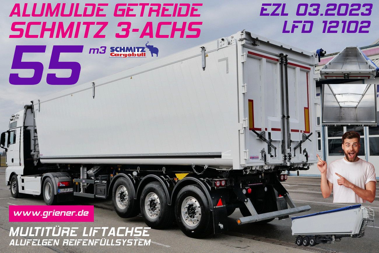 Novi Kiper poluprikolica Schmitz Cargobull SKI 24 ALUMULDE SL 9,6/ 50/55 m³ MULTITÜRE: slika Novi Kiper poluprikolica Schmitz Cargobull SKI 24 ALUMULDE SL 9,6/ 50/55 m³ MULTITÜRE