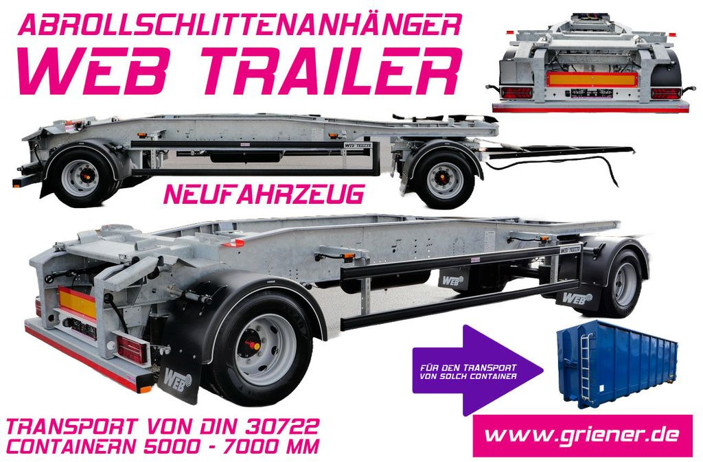 Web-Trailer ARA 18/ DIN 30722 / 5000 - 7000 mm/19,5 VERZINKT - Abroll/ Samopodizač prikolica: slika Web-Trailer ARA 18/ DIN 30722 / 5000 - 7000 mm/19,5 VERZINKT - Abroll/ Samopodizač prikolica Web-Trailer ARA 18/ DIN 30722 / 5000 - 7000 mm/19,5 VERZINKT - Abroll/ Samopodizač prikolica: slika Web-Trailer ARA 18/ DIN 30722 / 5000 - 7000 mm/19,5 VERZINKT - Abroll/ Samopodizač prikolica