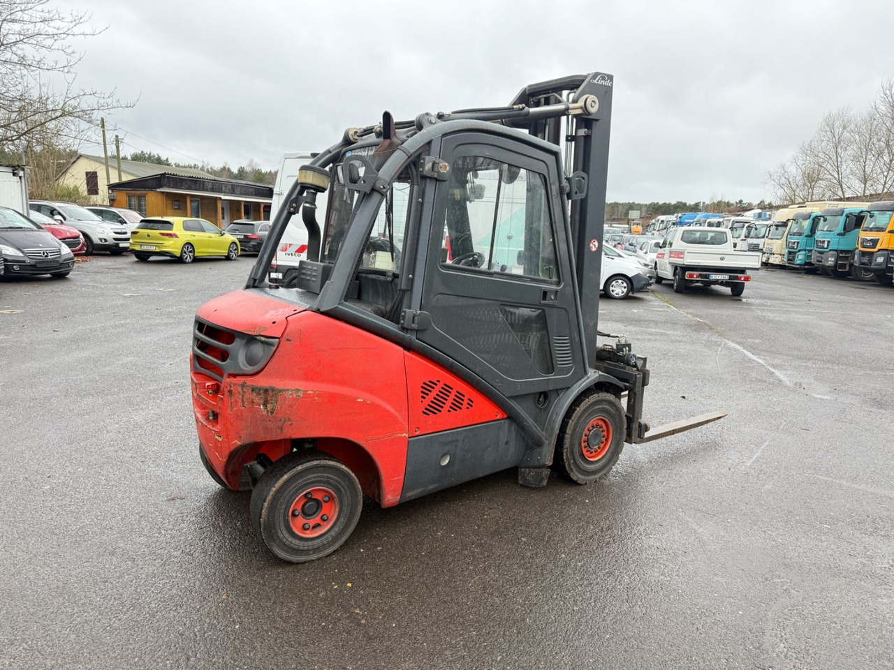 Diesel viličar Linde H 30D-01 mit Drehgerät: slika Diesel viličar Linde H 30D-01 mit Drehgerät