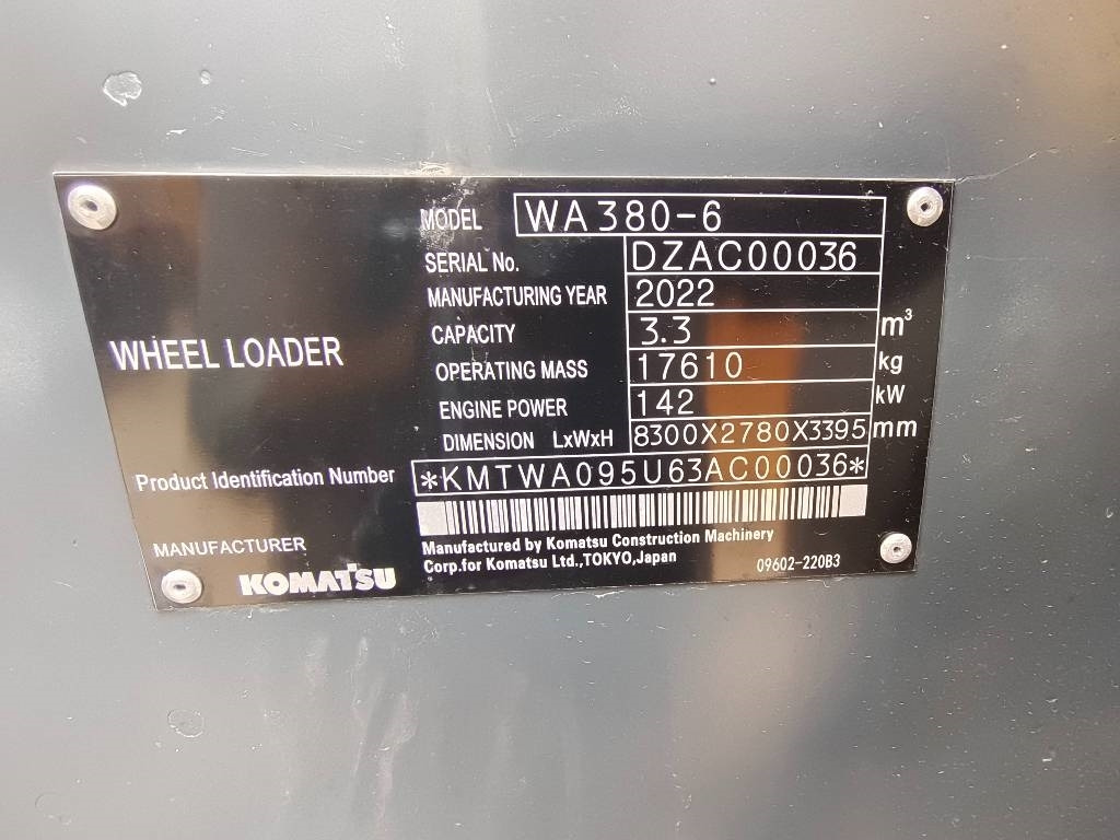 Komatsu WA 380 - Bager na kotačima: slika Komatsu WA 380 - Bager na kotačima Komatsu WA 380 - Bager na kotačima: slika Komatsu WA 380 - Bager na kotačima