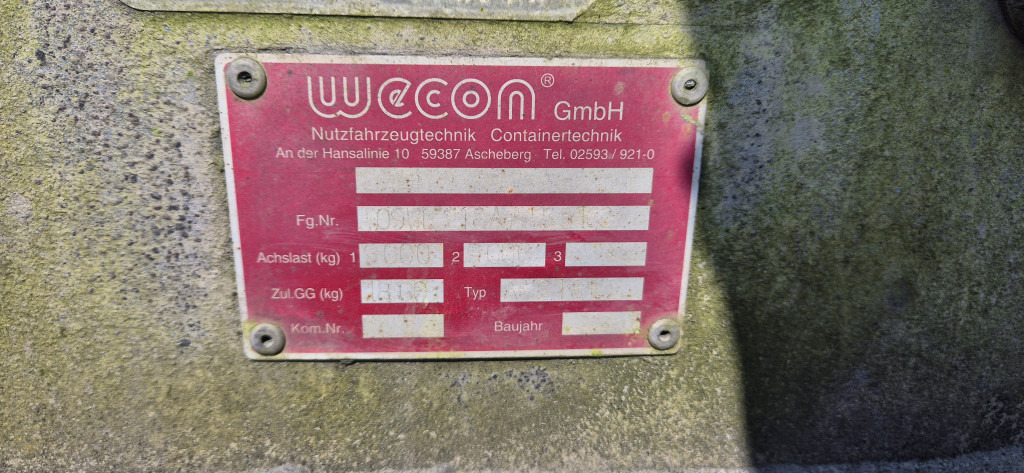 Wecon AW 218 LZ verzinkter Rahem - Transporter kontejnera/ Prikolica s izmjenjivim sanducima: slika Wecon AW 218 LZ verzinkter Rahem - Transporter kontejnera/ Prikolica s izmjenjivim sanducima Wecon AW 218 LZ verzinkter Rahem - Transporter kontejnera/ Prikolica s izmjenjivim sanducima: slika Wecon AW 218 LZ verzinkter Rahem - Transporter kontejnera/ Prikolica s izmjenjivim sanducima