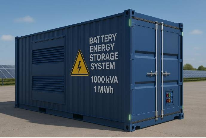 Battery container - 1MWh - 1000kVA - DPX-50701 - Generatorski set: slika Battery container - 1MWh - 1000kVA - DPX-50701 - Generatorski set Battery container - 1MWh - 1000kVA - DPX-50701 - Generatorski set: slika Battery container - 1MWh - 1000kVA - DPX-50701 - Generatorski set