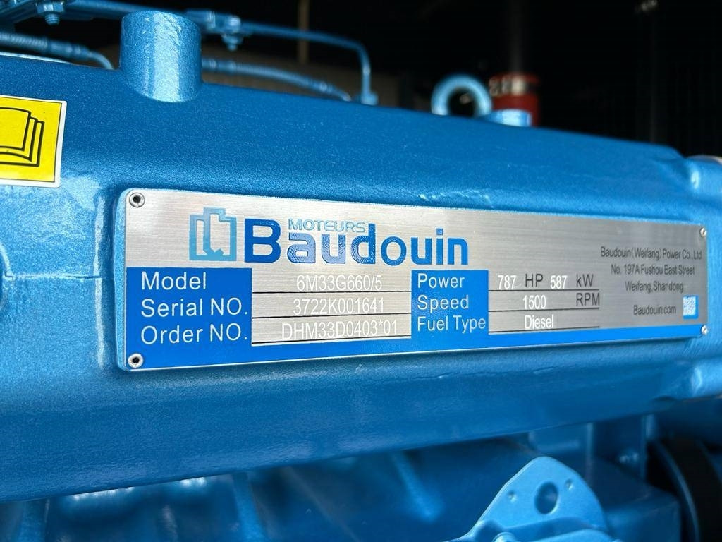 Novi Generatorski set Baudouin 6M33G660/5 - 650 kVA Generator - DPX-19879: slika Novi Generatorski set Baudouin 6M33G660/5 - 650 kVA Generator - DPX-19879