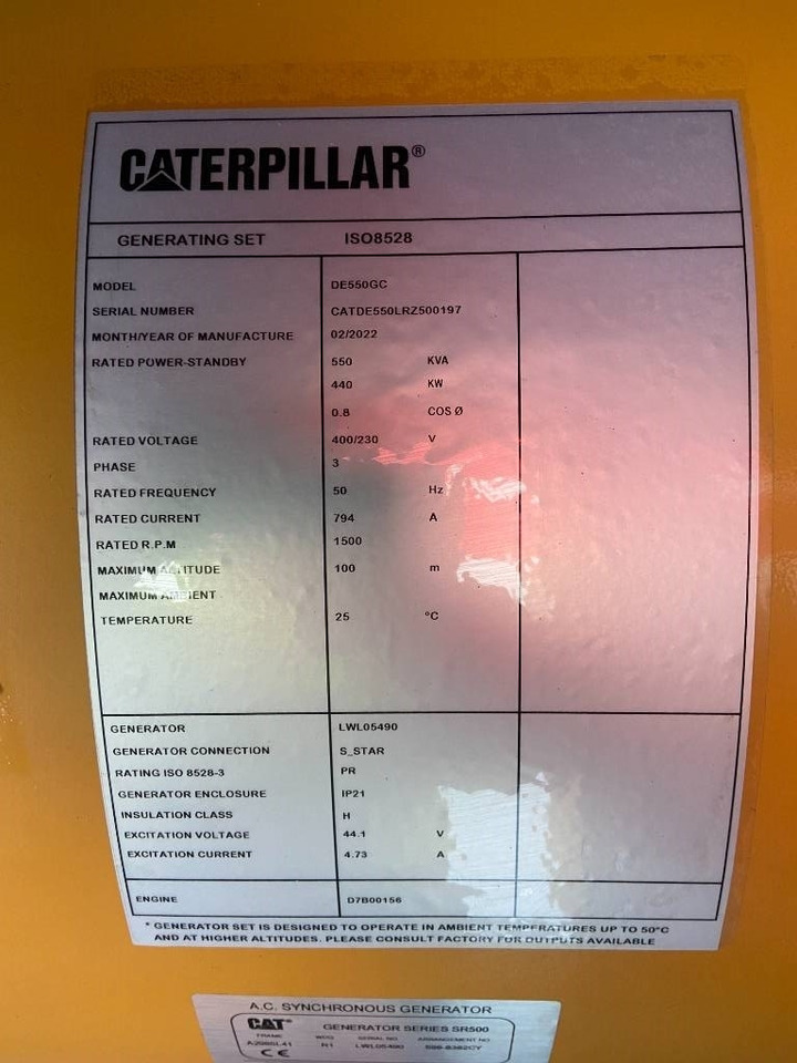 CAT DE550GC - 550 kVA Stand-by Generator - DPX-18221 - Generatorski set: slika CAT DE550GC - 550 kVA Stand-by Generator - DPX-18221 - Generatorski set CAT DE550GC - 550 kVA Stand-by Generator - DPX-18221 - Generatorski set: slika CAT DE550GC - 550 kVA Stand-by Generator - DPX-18221 - Generatorski set
