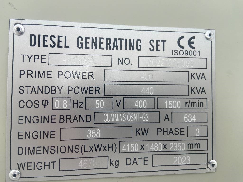 Cummins QSNT-G3 - 440 kVA Generator - DPX-19844 - Generatorski set: slika Cummins QSNT-G3 - 440 kVA Generator - DPX-19844 - Generatorski set Cummins QSNT-G3 - 440 kVA Generator - DPX-19844 - Generatorski set: slika Cummins QSNT-G3 - 440 kVA Generator - DPX-19844 - Generatorski set