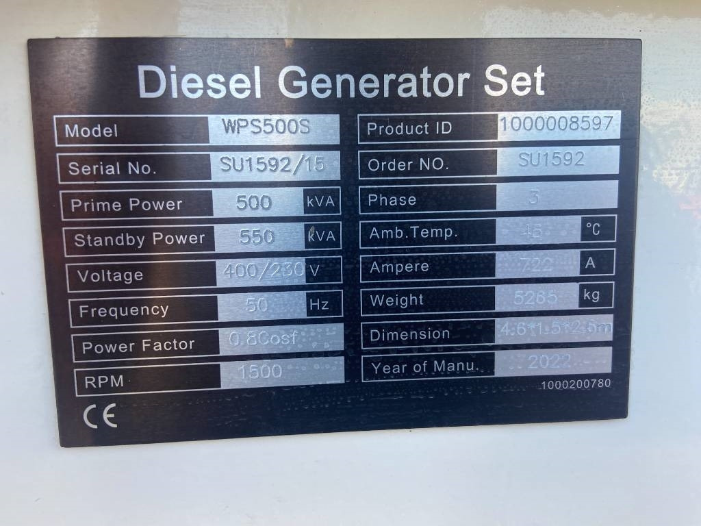 Perkins 2506C-E15TAG2 - 550 kVA Surplus genset - DPX-20019 - Generatorski set: slika Perkins 2506C-E15TAG2 - 550 kVA Surplus genset - DPX-20019 - Generatorski set Perkins 2506C-E15TAG2 - 550 kVA Surplus genset - DPX-20019 - Generatorski set: slika Perkins 2506C-E15TAG2 - 550 kVA Surplus genset - DPX-20019 - Generatorski set