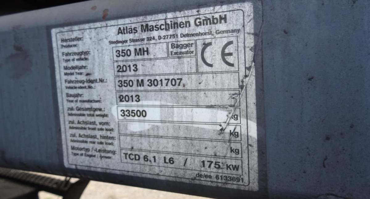 Maszyna przeładunkowa ATLAS 350MH - 2013/2018 - 166kW - 15,9m zasięgu - Stroj za rukovanje otpadom: slika Maszyna przeładunkowa ATLAS 350MH - 2013/2018 - 166kW - 15,9m zasięgu - Stroj za rukovanje otpadom Maszyna przeładunkowa ATLAS 350MH - 2013/2018 - 166kW - 15,9m zasięgu - Stroj za rukovanje otpadom: slika Maszyna przeładunkowa ATLAS 350MH - 2013/2018 - 166kW - 15,9m zasięgu - Stroj za rukovanje otpadom