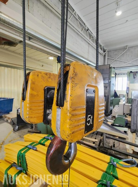 1997 Demag ZKKE Traverskran - Bredde 8500 mm - løftekapasitet 5 tonn - Dizalica: slika 1997 Demag ZKKE Traverskran - Bredde 8500 mm - løftekapasitet 5 tonn - Dizalica 1997 Demag ZKKE Traverskran - Bredde 8500 mm - løftekapasitet 5 tonn - Dizalica: slika 1997 Demag ZKKE Traverskran - Bredde 8500 mm - løftekapasitet 5 tonn - Dizalica