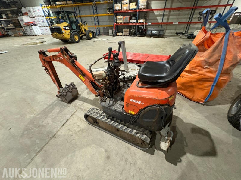 1999 Kubota K008-3 minigraver - Bager: slika 1999 Kubota K008-3 minigraver - Bager 1999 Kubota K008-3 minigraver - Bager: slika 1999 Kubota K008-3 minigraver - Bager