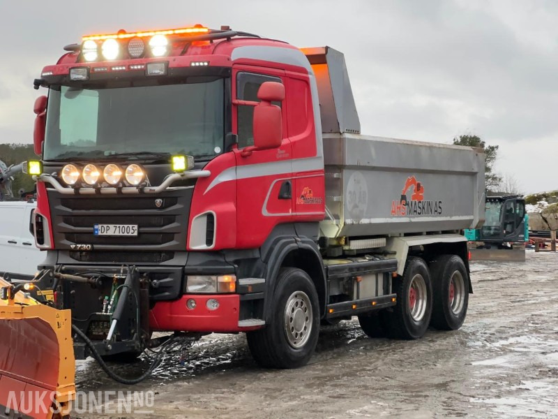 2012 Scania R 730 6x4 - Brøyterigget tippbil - Kiper: slika 2012 Scania R 730 6x4 - Brøyterigget tippbil - Kiper 2012 Scania R 730 6x4 - Brøyterigget tippbil - Kiper: slika 2012 Scania R 730 6x4 - Brøyterigget tippbil - Kiper
