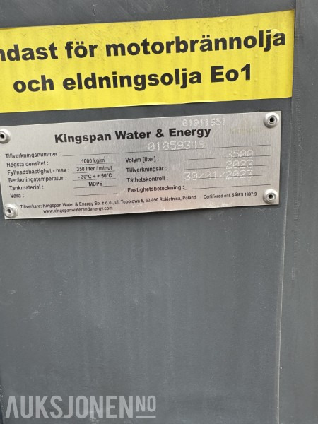 Kingspan Fuelmaster 3500L stasjonær dieseltank med pumpe og låsbart skap. - Građevinska oprema: slika Kingspan Fuelmaster 3500L stasjonær dieseltank med pumpe og låsbart skap. - Građevinska oprema Kingspan Fuelmaster 3500L stasjonær dieseltank med pumpe og låsbart skap. - Građevinska oprema: slika Kingspan Fuelmaster 3500L stasjonær dieseltank med pumpe og låsbart skap. - Građevinska oprema