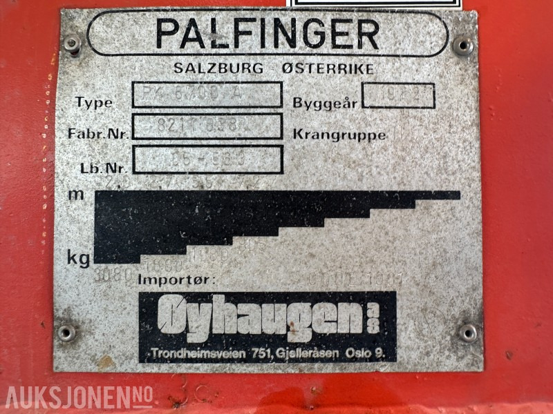 Palfinger PK 6700A lastebilkran - Dizalica: slika Palfinger PK 6700A lastebilkran - Dizalica Palfinger PK 6700A lastebilkran - Dizalica: slika Palfinger PK 6700A lastebilkran - Dizalica