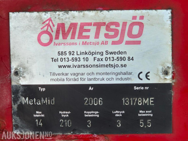 2008 Metsjø MetaMid - Poljoprivredni strojevi: slika 2008 Metsjø MetaMid - Poljoprivredni strojevi 2008 Metsjø MetaMid - Poljoprivredni strojevi: slika 2008 Metsjø MetaMid - Poljoprivredni strojevi