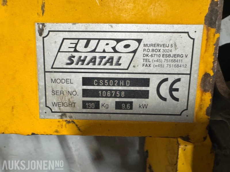 Priključak za Građevinski strojevi 3 stk Euro Shatal asfaltsager – CS351/501 og CS502HD: slika Priključak za Građevinski strojevi 3 stk Euro Shatal asfaltsager – CS351/501 og CS502HD