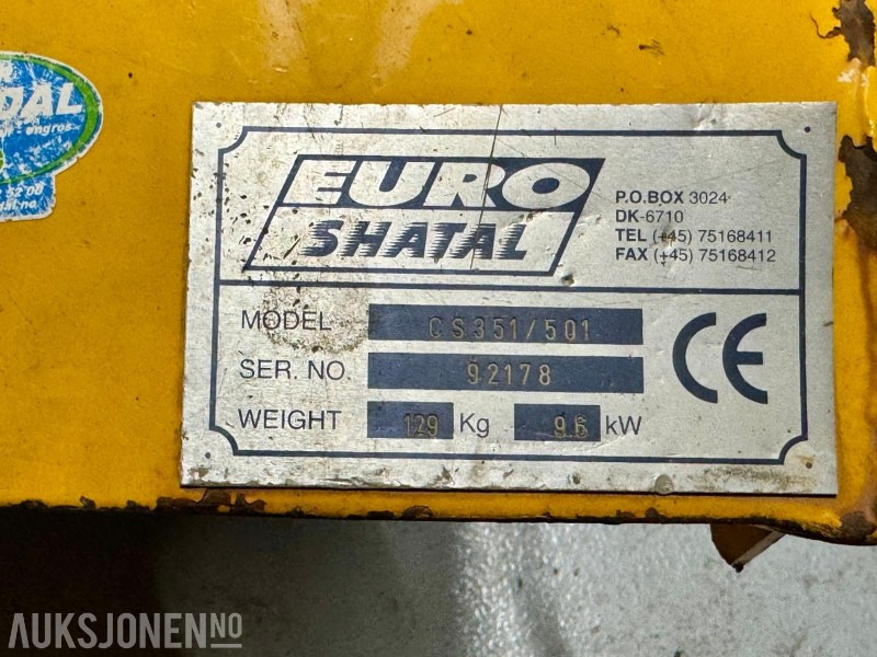 Priključak za Građevinski strojevi 3 stk Euro Shatal asfaltsager – CS351/501 og CS502HD: slika Priključak za Građevinski strojevi 3 stk Euro Shatal asfaltsager – CS351/501 og CS502HD