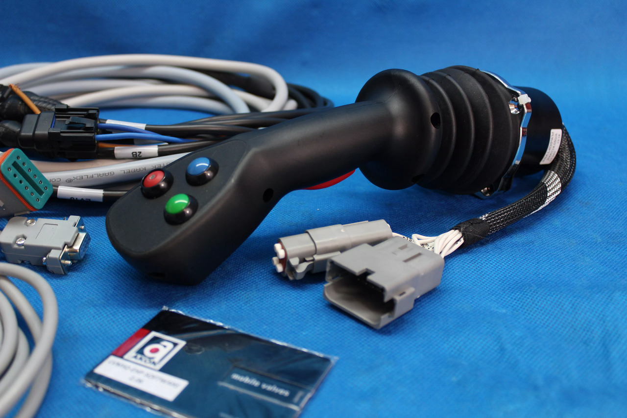 Prednji utovarivač za traktor za Kamion Joystick + AKON LVM92 Proportional Valve 90 L/Min 2 Sections for Loader, Closed: slika Prednji utovarivač za traktor za Kamion Joystick + AKON LVM92 Proportional Valve 90 L/Min 2 Sections for Loader, Closed