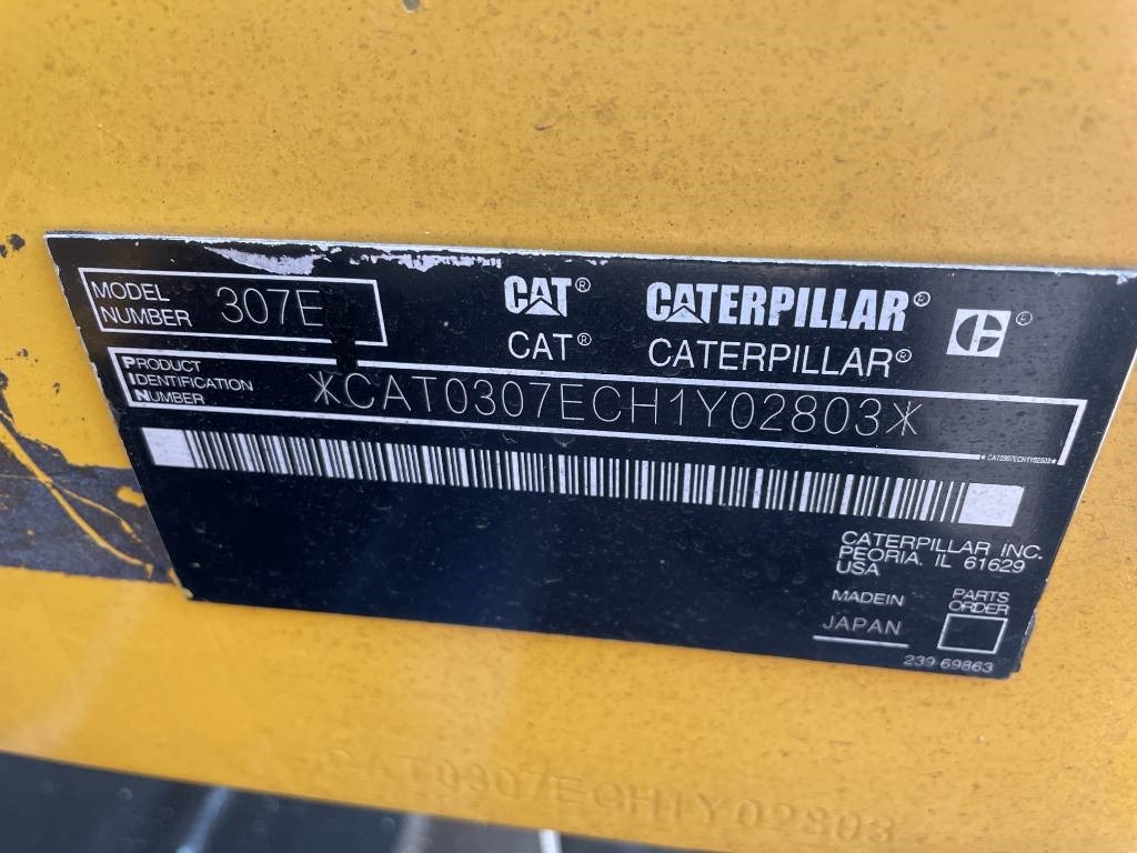 CAT 307 - Mini bager: slika CAT 307 - Mini bager CAT 307 - Mini bager: slika CAT 307 - Mini bager