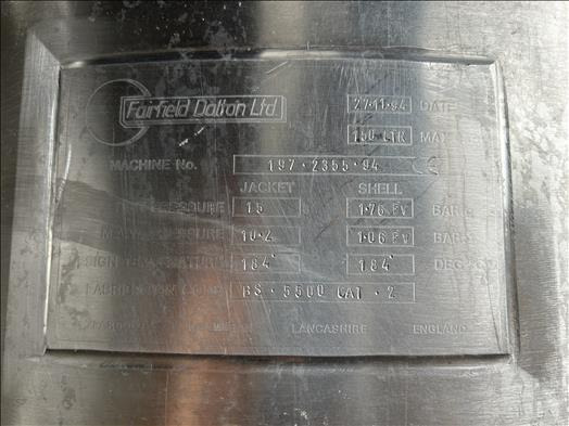 Oprema za prehrambenu industriju Fairfield Dalton Mixing kettle: slika Oprema za prehrambenu industriju Fairfield Dalton Mixing kettle Oprema za prehrambenu industriju Fairfield Dalton Mixing kettle: slika Oprema za prehrambenu industriju Fairfield Dalton Mixing kettle