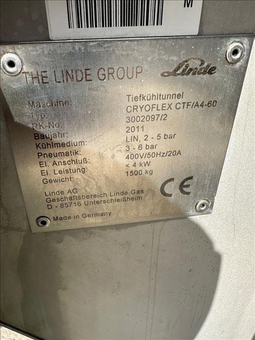 Industrijska oprema Linde Cryoflex CTFA4-60 Cryogenic Freezer: slika Industrijska oprema Linde Cryoflex CTFA4-60 Cryogenic Freezer Industrijska oprema Linde Cryoflex CTFA4-60 Cryogenic Freezer: slika Industrijska oprema Linde Cryoflex CTFA4-60 Cryogenic Freezer