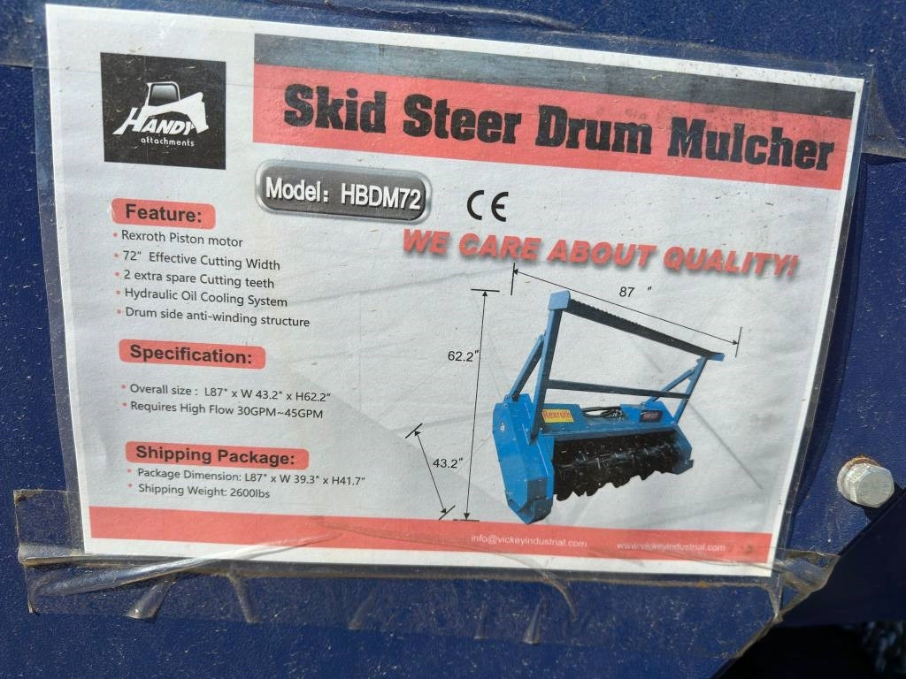 Šumarski malčer Handy HBDM72 NEW FORESTRY MULCHER: slika Šumarski malčer Handy HBDM72 NEW FORESTRY MULCHER Šumarski malčer Handy HBDM72 NEW FORESTRY MULCHER: slika Šumarski malčer Handy HBDM72 NEW FORESTRY MULCHER