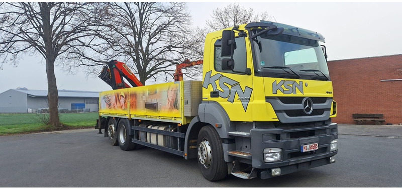 Mercedes-Benz 2636 Axor 3-Achser 6x2 mit Kran PK14002+Funk - Kamion s otvorenim sandukom, Kamion s kranom: slika Mercedes-Benz 2636 Axor 3-Achser 6x2 mit Kran PK14002+Funk - Kamion s otvorenim sandukom, Kamion s kranom Mercedes-Benz 2636 Axor 3-Achser 6x2 mit Kran PK14002+Funk - Kamion s otvorenim sandukom, Kamion s kranom: slika Mercedes-Benz 2636 Axor 3-Achser 6x2 mit Kran PK14002+Funk - Kamion s otvorenim sandukom, Kamion s kranom