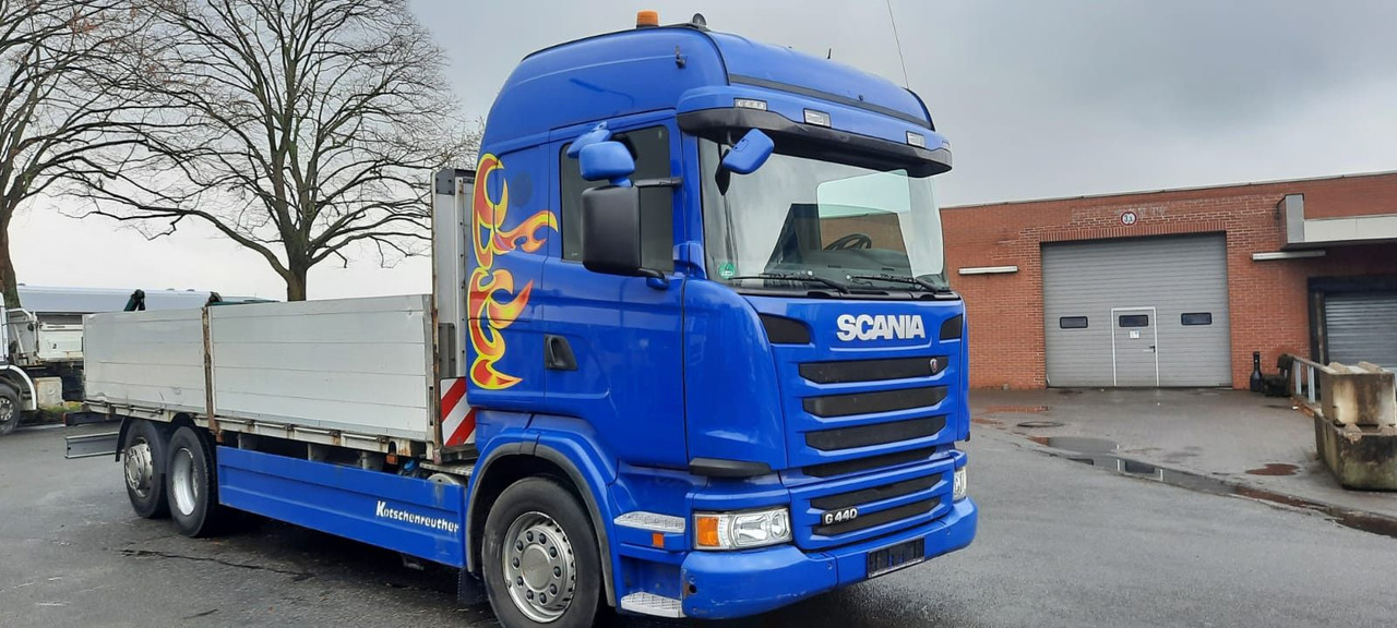 Scania G440 Pritsche 6x2 Kran am Heck vor. - Kamion s otvorenim sandukom, Kamion s kranom: slika Scania G440 Pritsche 6x2 Kran am Heck vor. - Kamion s otvorenim sandukom, Kamion s kranom Scania G440 Pritsche 6x2 Kran am Heck vor. - Kamion s otvorenim sandukom, Kamion s kranom: slika Scania G440 Pritsche 6x2 Kran am Heck vor. - Kamion s otvorenim sandukom, Kamion s kranom