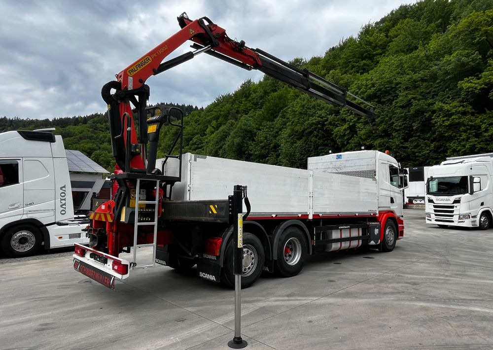 Scania G450 // 6x2// Skrzynia 6.40x2.49 // HDS Palfinger // Oś skrętna podnoszona // - Kamion s otvorenim sandukom, Kamion s kranom: slika Scania G450 // 6x2// Skrzynia 6.40x2.49 // HDS Palfinger // Oś skrętna podnoszona // - Kamion s otvorenim sandukom, Kamion s kranom Scania G450 // 6x2// Skrzynia 6.40x2.49 // HDS Palfinger // Oś skrętna podnoszona // - Kamion s otvorenim sandukom, Kamion s kranom: slika Scania G450 // 6x2// Skrzynia 6.40x2.49 // HDS Palfinger // Oś skrętna podnoszona // - Kamion s otvorenim sandukom, Kamion s kranom