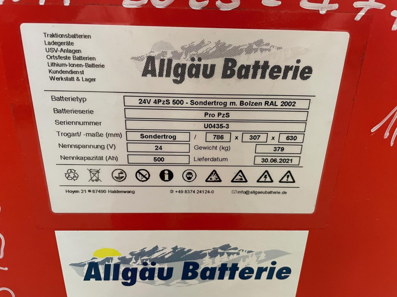 24V 4 PZS 500 - Akumulator za Oprema za rukovanje materijalima: slika 24V 4 PZS 500 - Akumulator za Oprema za rukovanje materijalima 24V 4 PZS 500 - Akumulator za Oprema za rukovanje materijalima: slika 24V 4 PZS 500 - Akumulator za Oprema za rukovanje materijalima