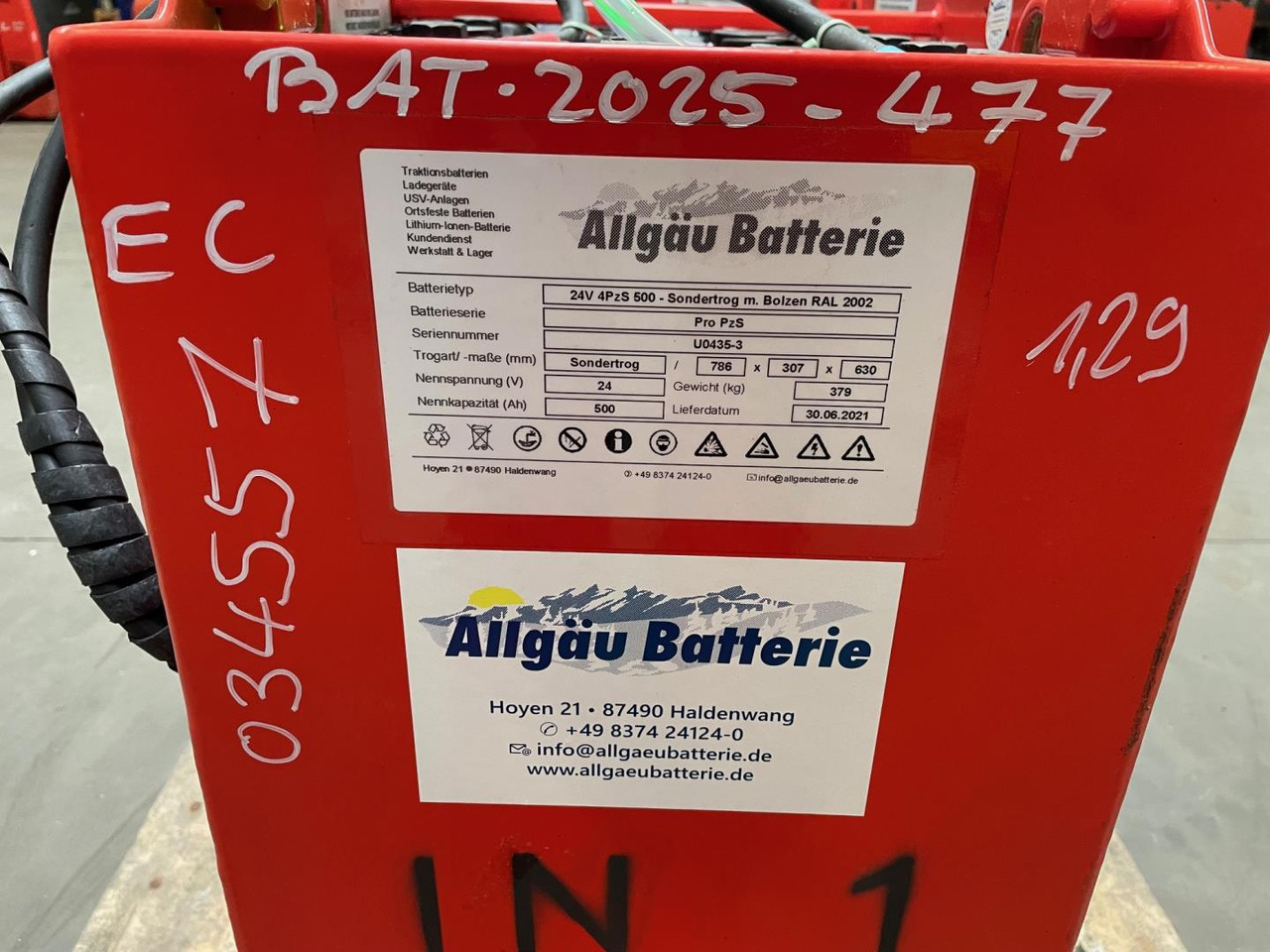 24V 4 PZS 500 - Akumulator za Oprema za rukovanje materijalima: slika 24V 4 PZS 500 - Akumulator za Oprema za rukovanje materijalima 24V 4 PZS 500 - Akumulator za Oprema za rukovanje materijalima: slika 24V 4 PZS 500 - Akumulator za Oprema za rukovanje materijalima