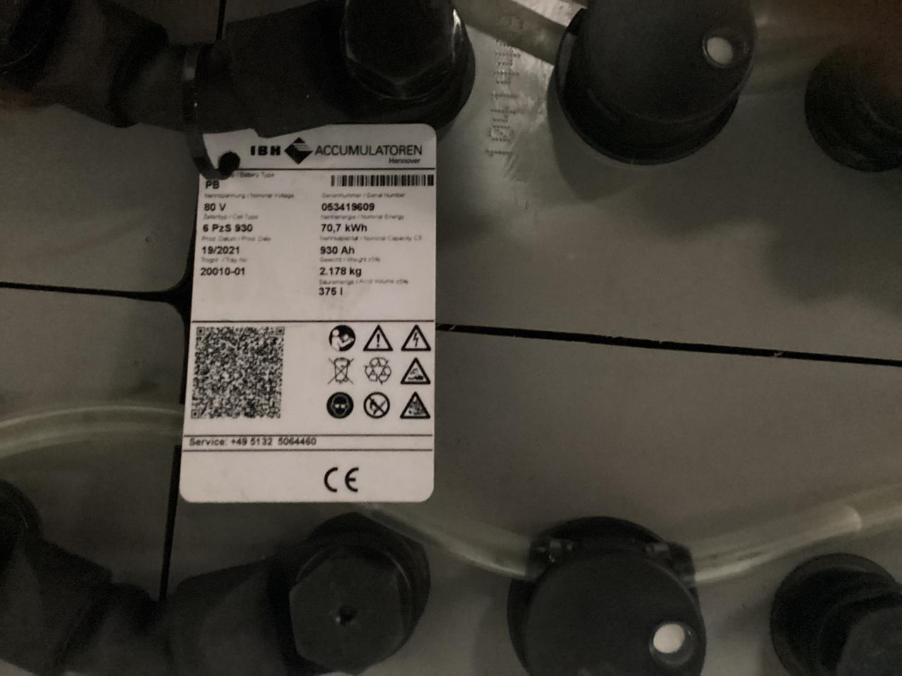 IBH 80V 6 PZS 930 - Akumulator za Oprema za rukovanje materijalima: slika IBH 80V 6 PZS 930 - Akumulator za Oprema za rukovanje materijalima IBH 80V 6 PZS 930 - Akumulator za Oprema za rukovanje materijalima: slika IBH 80V 6 PZS 930 - Akumulator za Oprema za rukovanje materijalima