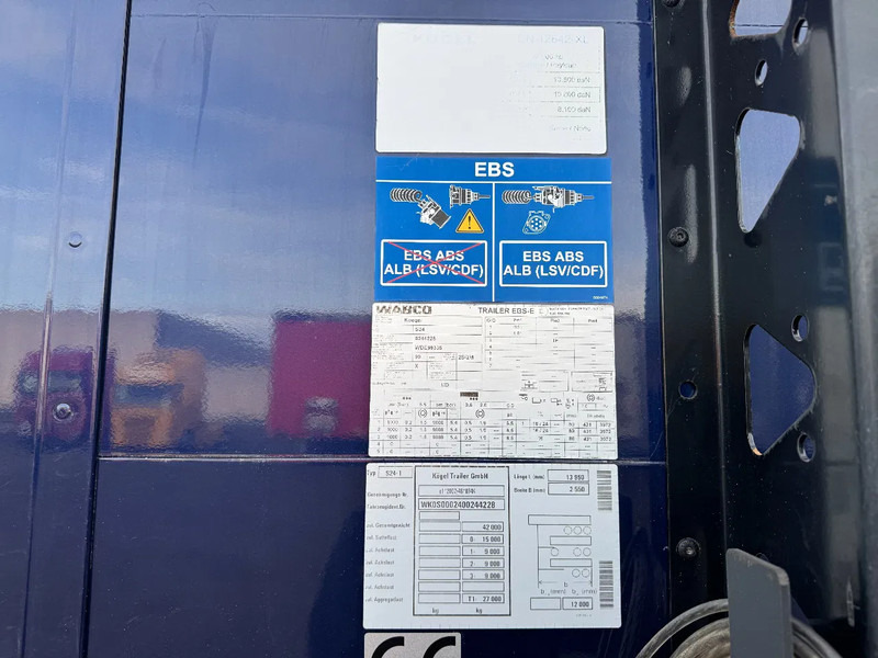 Poluprikolica s ceradom Kögel Schuifzeil met Coil / BPW-Disc / Lift-as: slika Poluprikolica s ceradom Kögel Schuifzeil met Coil / BPW-Disc / Lift-as