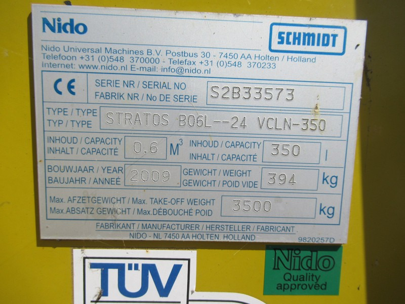 NIDO Stratos B06L-24 VCLN-350 Hydro zoutstrooier 0,6m3 + 350L - Stroj za čiščenje: slika NIDO Stratos B06L-24 VCLN-350 Hydro zoutstrooier 0,6m3 + 350L - Stroj za čiščenje NIDO Stratos B06L-24 VCLN-350 Hydro zoutstrooier 0,6m3 + 350L - Stroj za čiščenje: slika NIDO Stratos B06L-24 VCLN-350 Hydro zoutstrooier 0,6m3 + 350L - Stroj za čiščenje
