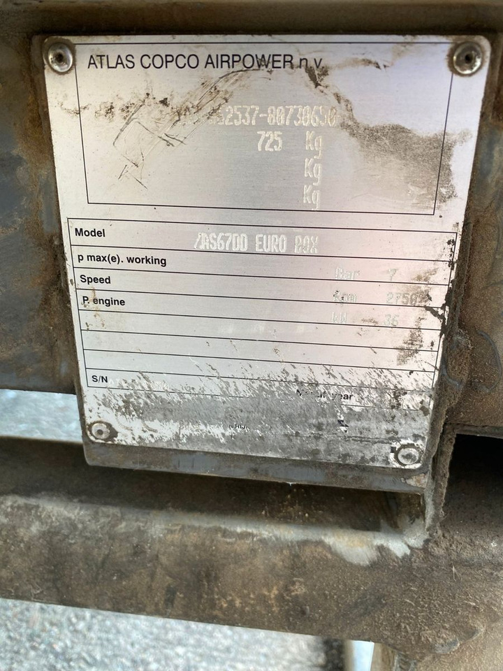 Atlas Copco Air Kompressor XAS67 G6,5 - Drugi strojevi: slika Atlas Copco Air Kompressor XAS67 G6,5 - Drugi strojevi Atlas Copco Air Kompressor XAS67 G6,5 - Drugi strojevi: slika Atlas Copco Air Kompressor XAS67 G6,5 - Drugi strojevi