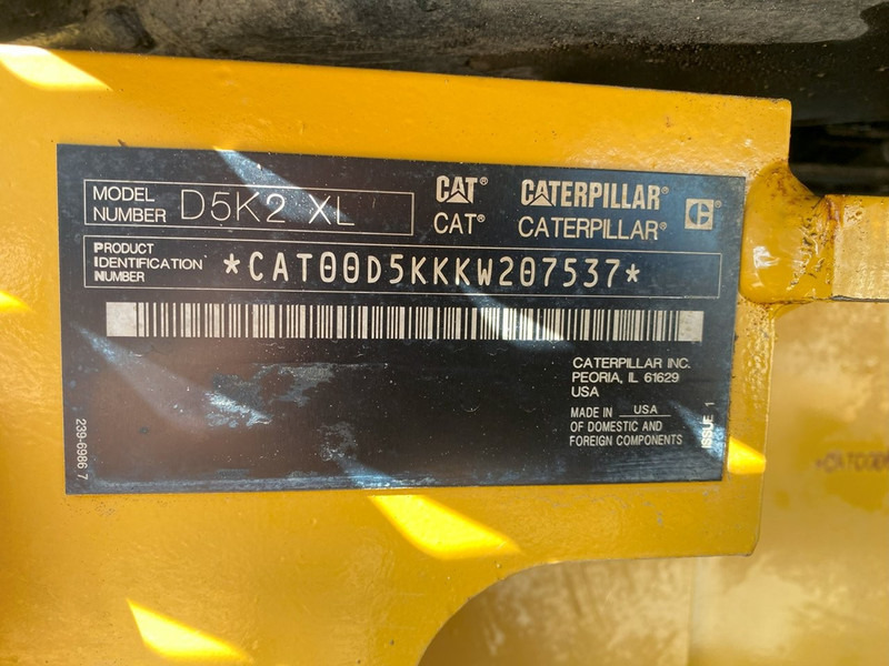 Buldožer Caterpillar D5K2 XL NVT: slika Buldožer Caterpillar D5K2 XL NVT